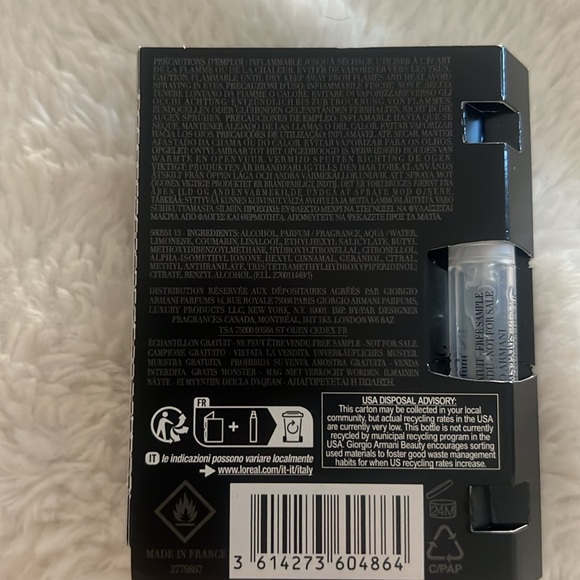 6- sample of ETERNITY & ARMANI Code Perfume and EAU DE TOILETTE For men's - Picture 11 of 12